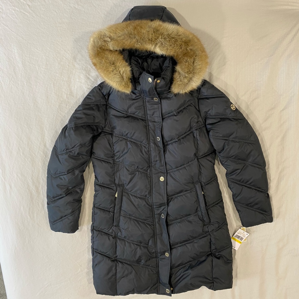 Michael Kors gunmetal down jacket size Medium